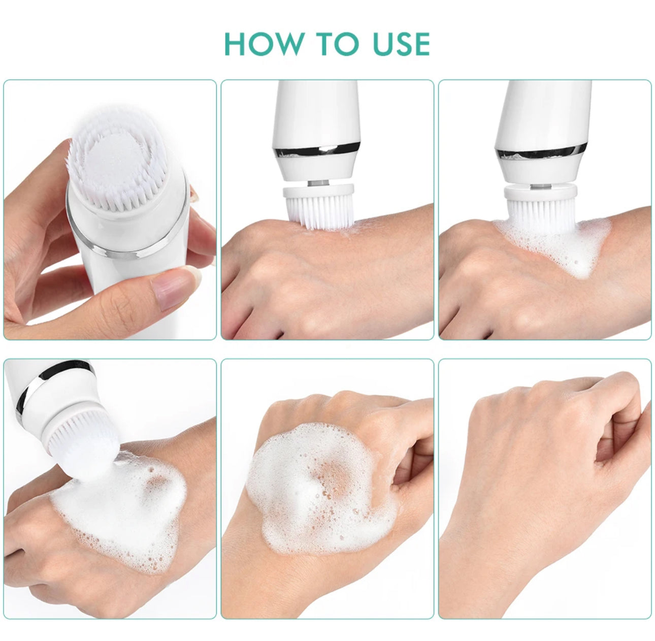 Electric Cleansing Facial Brush