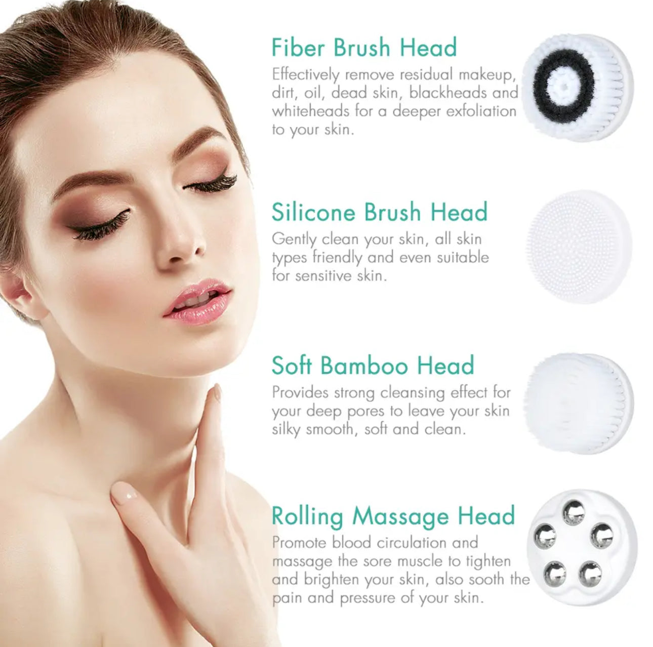 Electric Cleansing Facial Brush