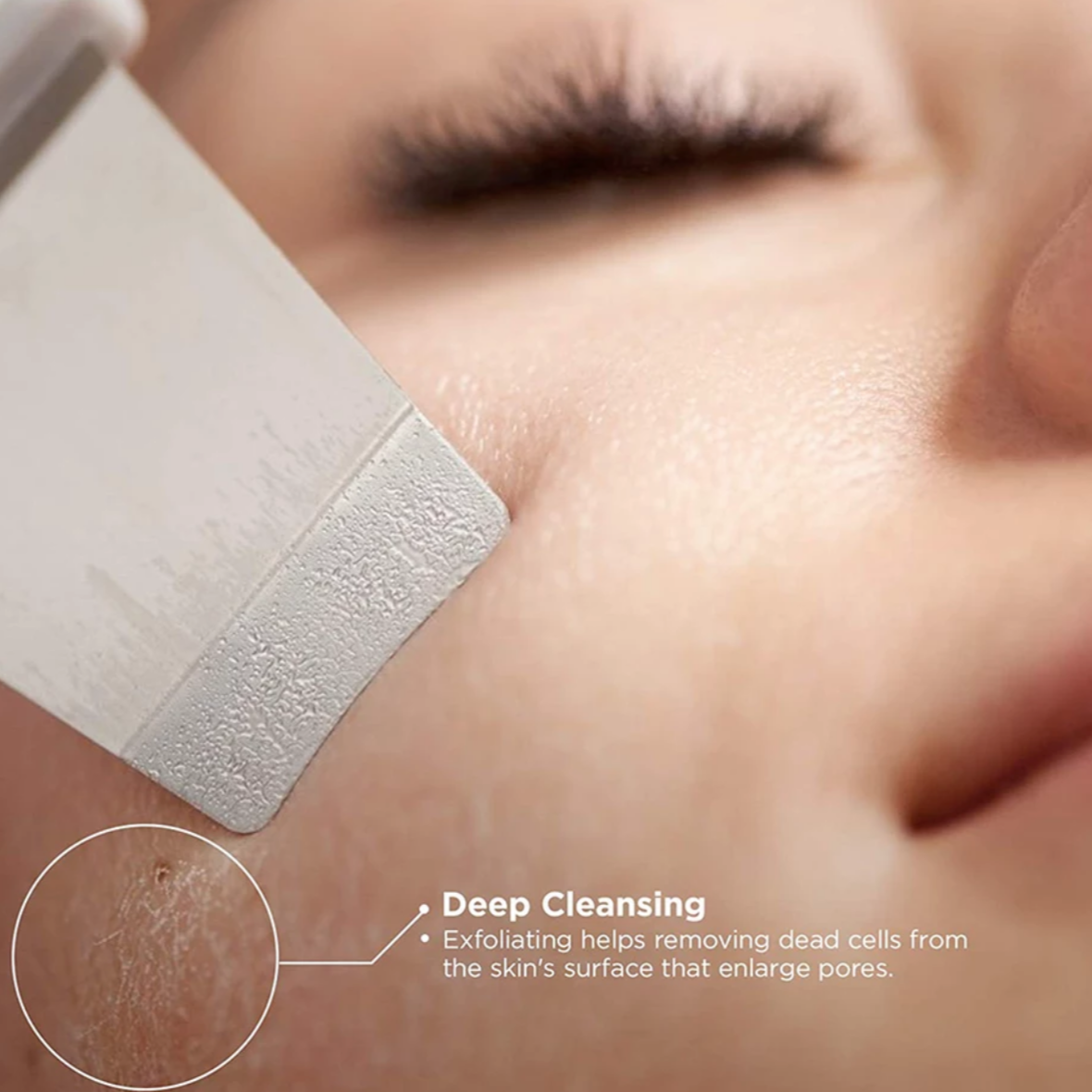 Portable LCD Ultrasonic Face Skin Cleaner